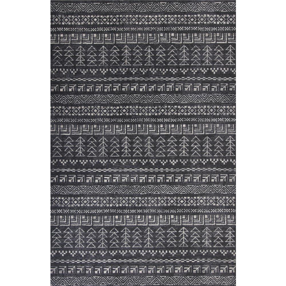 KAS 7610 Carmen 2 Ft. 7 In. X 4 Ft. 11 In. Rectangle Rug in Charcoal